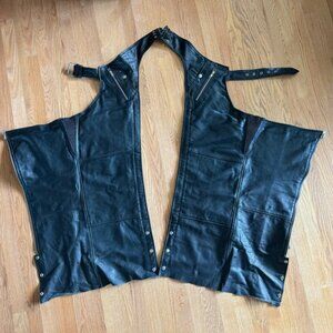 Black Leather Chaps